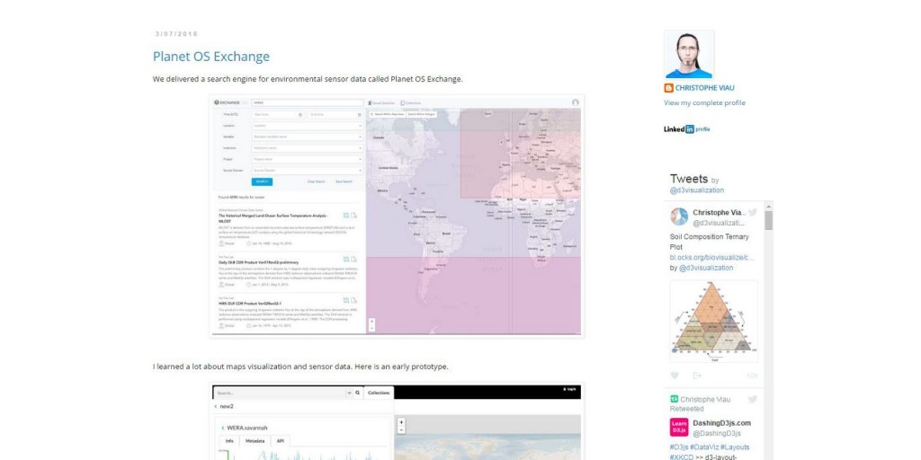 biovisualize - blog on d3 visualization