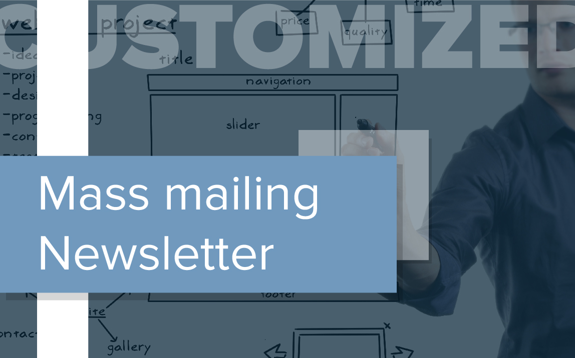Customizing and Mass Mailing of a Newsletter Cover