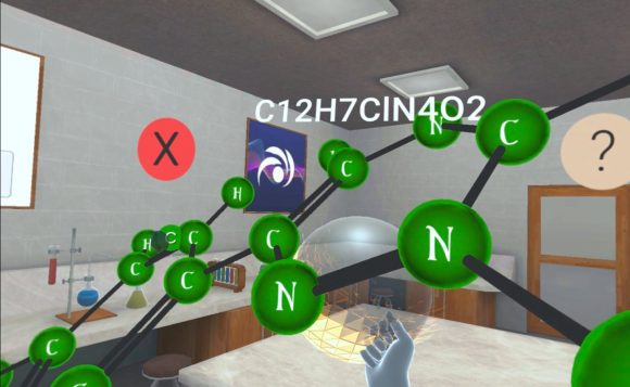 A VR application for safe teaching chemistry to children