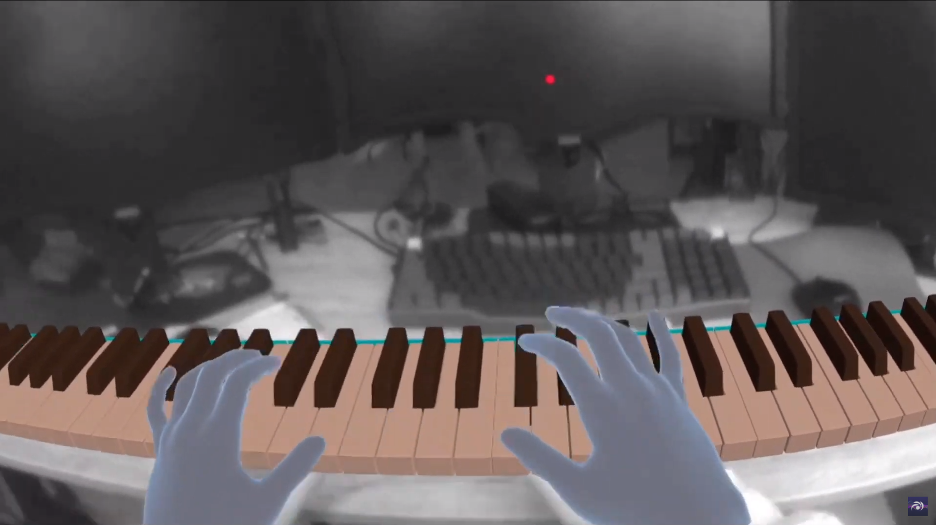 Piano simulation in Virtual Reality with Passthrough API Piano simulation in Virtual Reality with Passthrough API