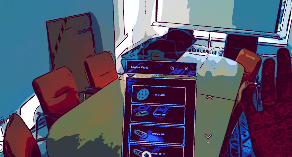 Scheme of the engine with the HoloLens 2 Scheme of the engine with the HoloLens 2