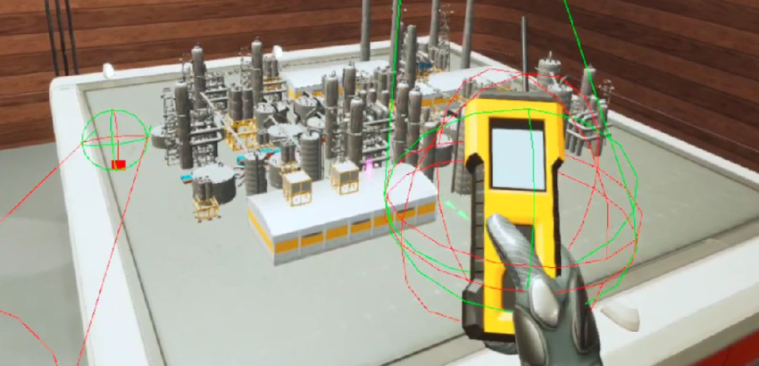VR safety training at the IPLOM refinery in Italy